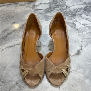 Sezane Escarpins Jeannette. Taupe Doré - Size 37